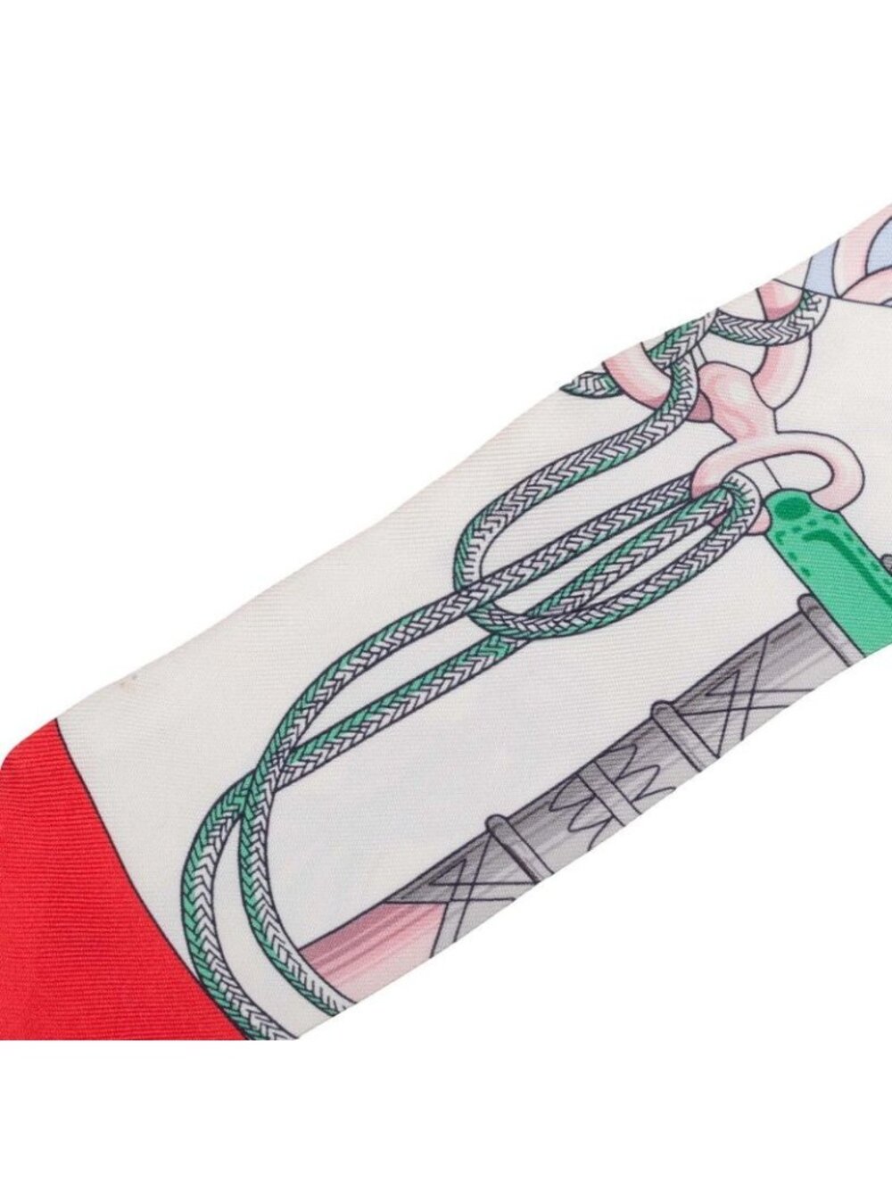Hermes Twill Cliquetis Scarf Multicolor Silk - Picture 3 of 7
